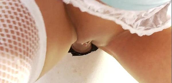  glory hole brunette with great tits